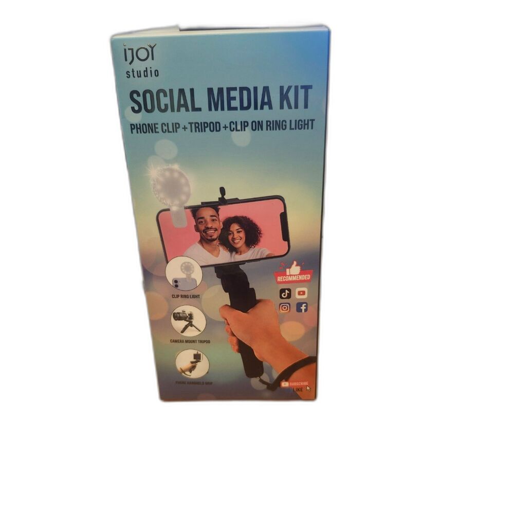 Got Content? Social Media Kit with LED Ring Light & Tripod - New in Box